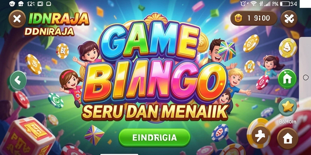 Tampilan gameplay seru dalam permainan Bingo IDNRAJA.