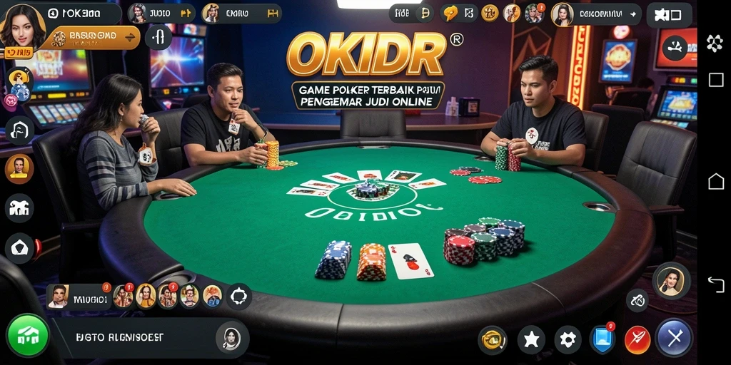 Tampilan gameplay seru dan mendebarkan di OKIDR.